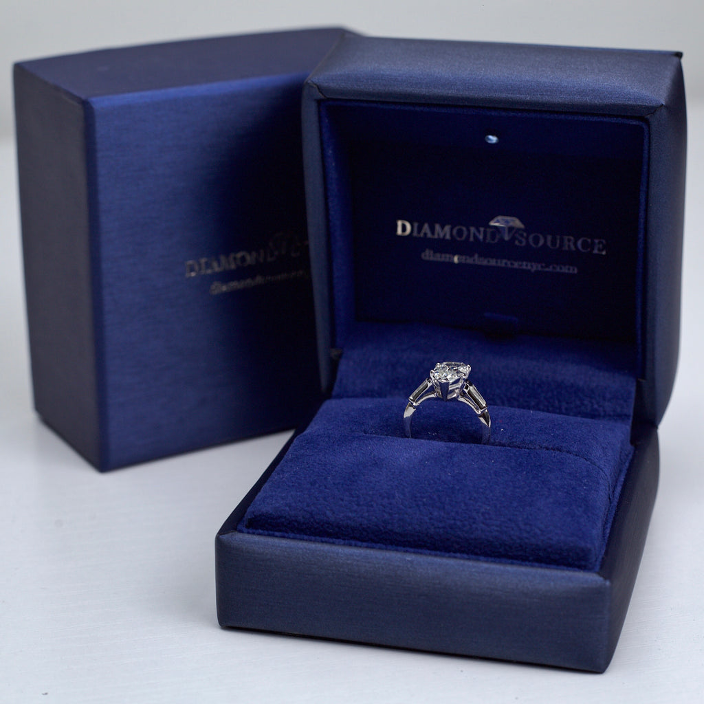 Alluring Platinum 1.96ct Pear cut diamond Engagement Ring ENG-33120