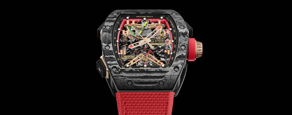 RICHARD MILLE, RM011 NTPT Carbon 18K Rose Gold Lotus F1 Team Romain Grosjean Watch