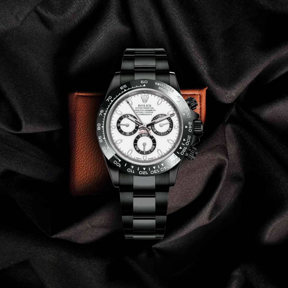 Rolex Cosmograph Daytona 40mm - Ref: 116500ln - White Index Dial & Ceramic Bezel, PVD Stainless Steel Oyster Bracelet Men's Watch