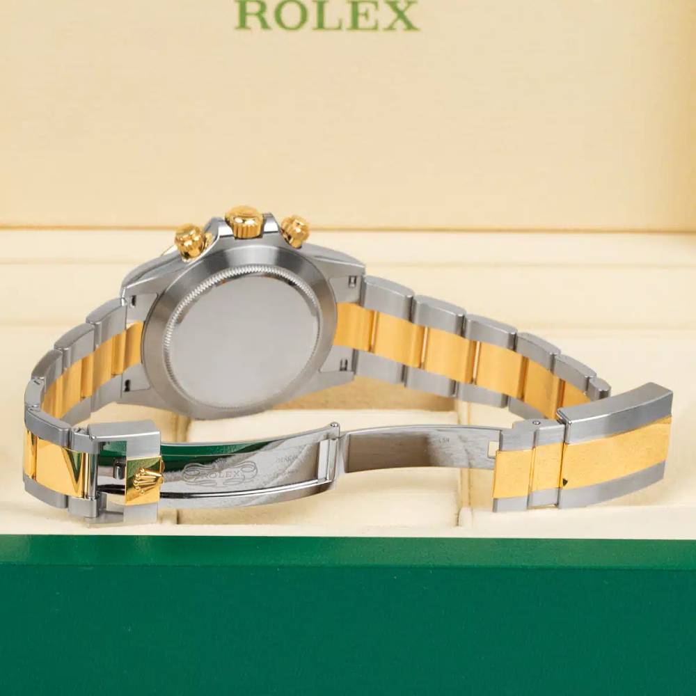 Rolex Cosmograph Daytona 40mm - Ref: 116523md - White mother of Pearl Diamond Dial & Gold Bezel, Two Tone Stainless Steel & 18K Yellow Gold Oyster Bracelet Men's Watch