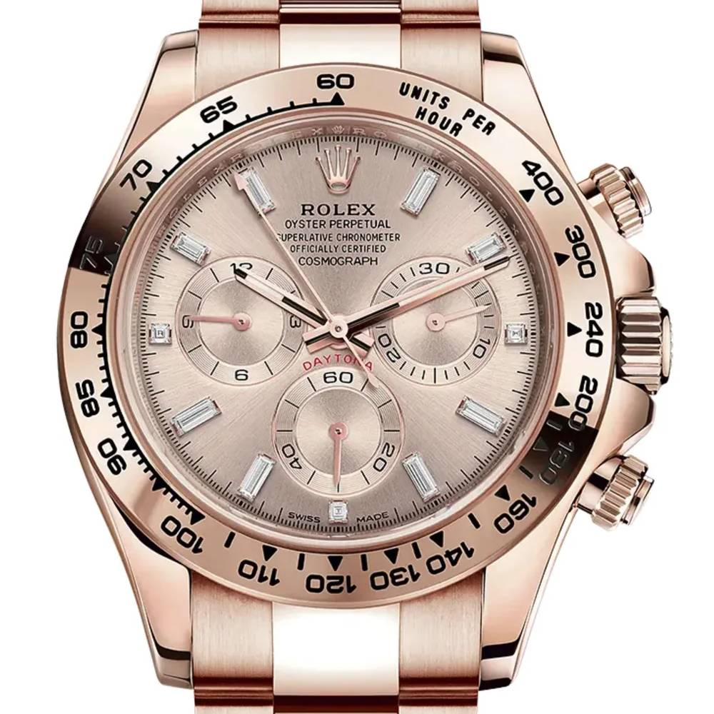 Rolex Cosmograph Daytona 40mm - Ref: 116505-0017 - Sundust Index Dial, 18K Rose Gold Oyster Bracelet Men's Watch