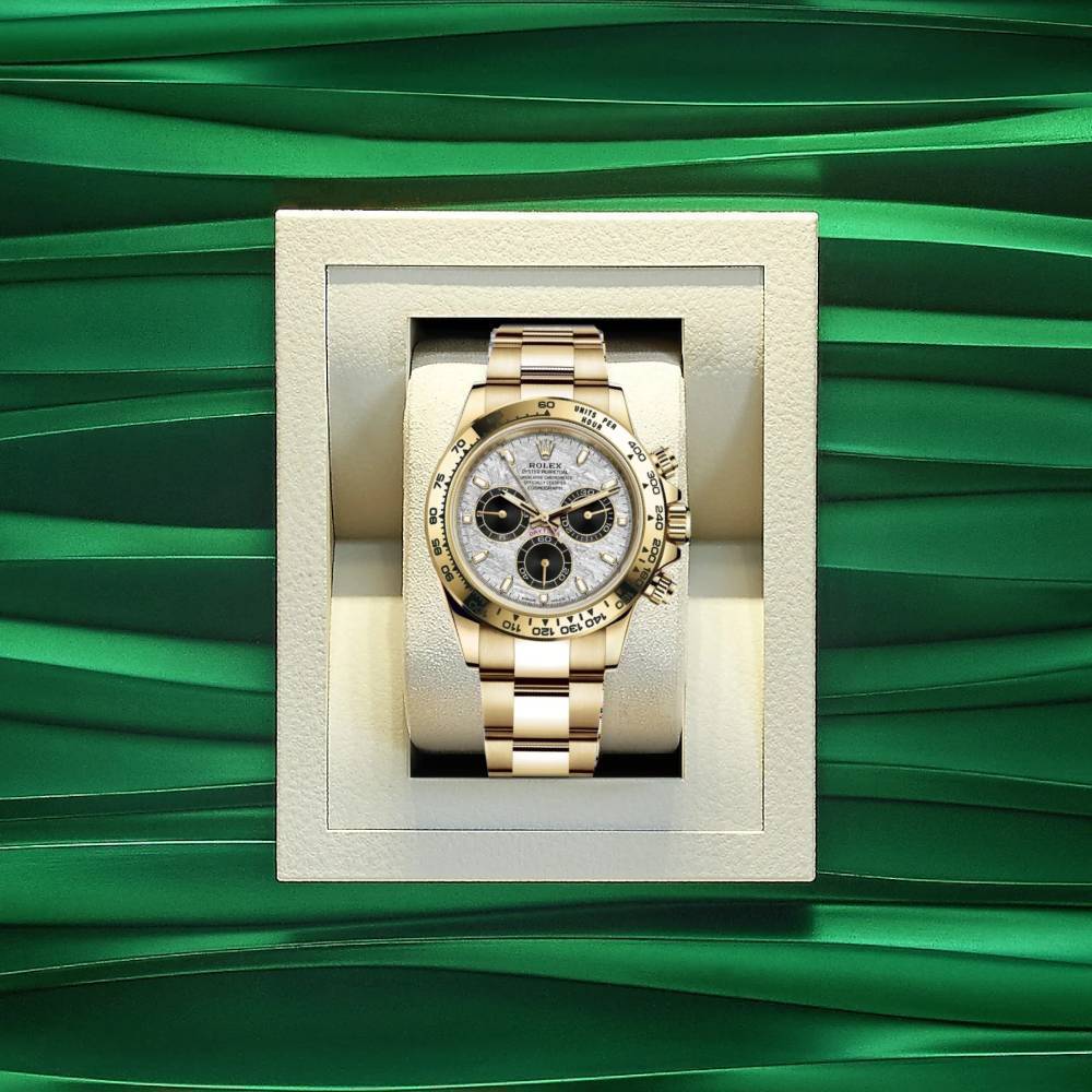 Rolex Cosmograph Daytona 40mm - Ref: 116508-0015 - Meteorite & Black Index Dial, 18K Yellow Gold Oyster Bracelet Men's Watch