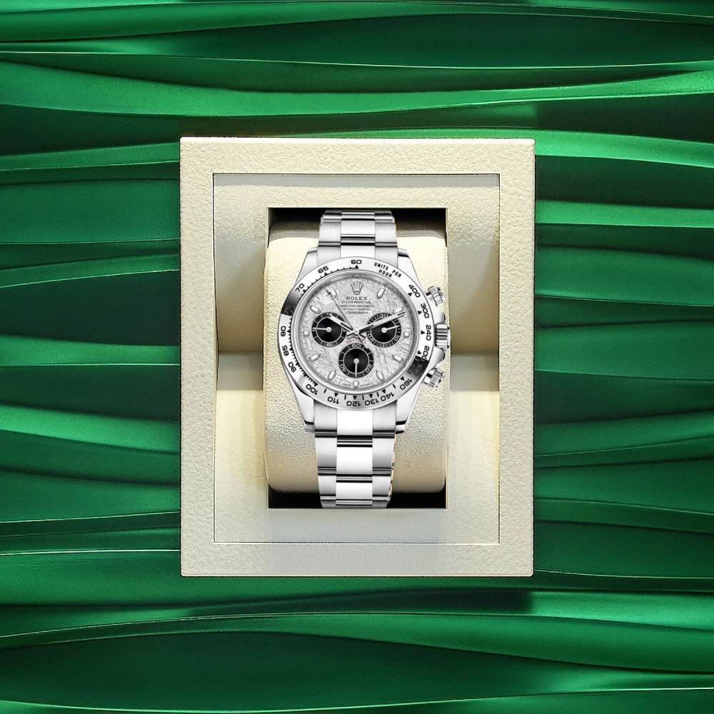 Rolex Cosmograph Daytona 40mm - Ref: 116509-0073 - Meteorite & Black Index Dial, 18K White Gold Oyster Bracelet Men's Watch