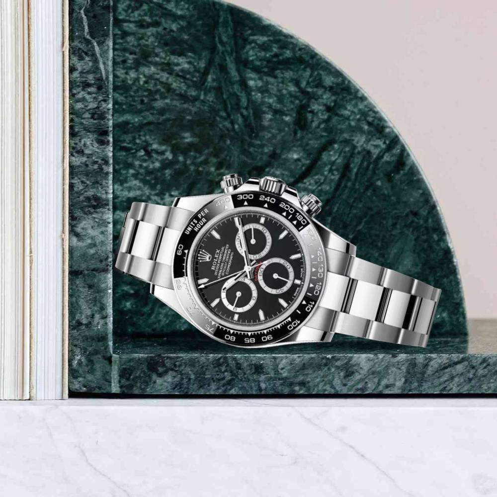 Rolex Cosmograph Daytona 40mm - Ref: 126500LN - Black Index Dial & Ceramic Bezel, Stainless Steel Oyster Bracelet Men's Watch