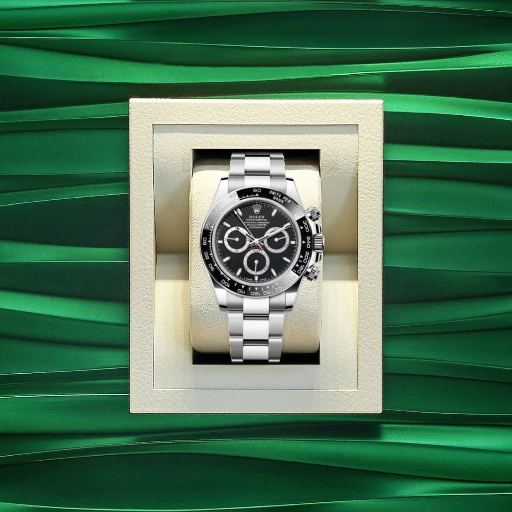 Rolex Cosmograph Daytona 40mm - Ref: 126500LN - Black Index Dial & Ceramic Bezel, Stainless Steel Oyster Bracelet Men's Watch