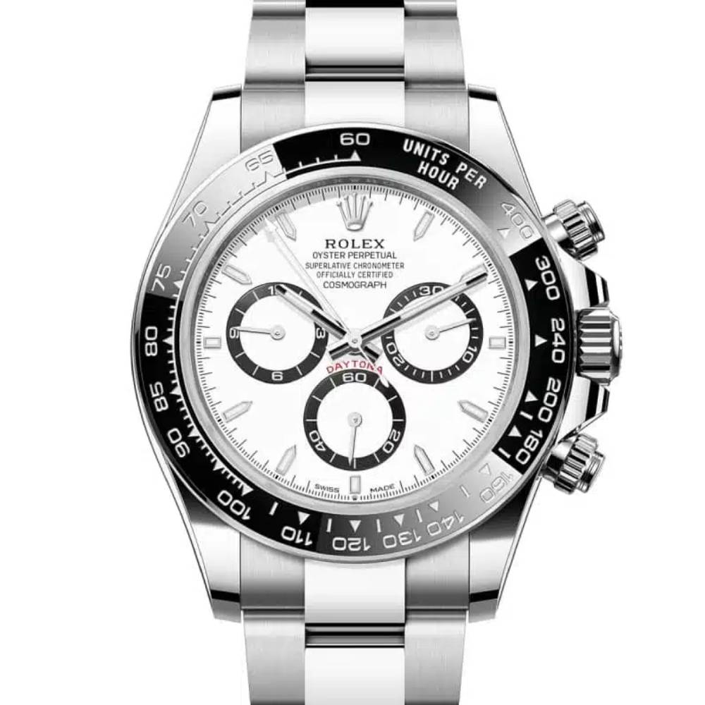 Rolex Cosmograph Daytona 40mm - Ref: 126500LN - White Index Dial & Ceramic Bezel, Stainless Steel Oyster Bracelet Men's Watch