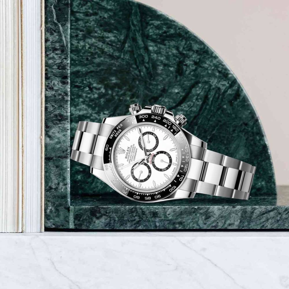 Rolex Cosmograph Daytona 40mm - Ref: 126500LN - White Index Dial & Ceramic Bezel, Stainless Steel Oyster Bracelet Men's Watch