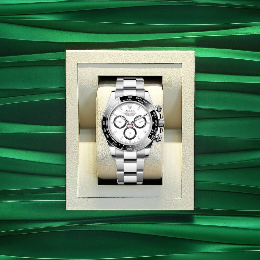 Rolex Cosmograph Daytona 40mm - Ref: 126500LN - White Index Dial & Ceramic Bezel, Stainless Steel Oyster Bracelet Men's Watch