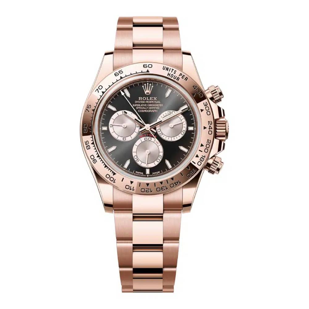 Rolex Cosmograph Daytona 40mm - Ref: 126505-0001 - Black Stick Dial, 18K Rose Gold Oyster Bracelet Men's Watch