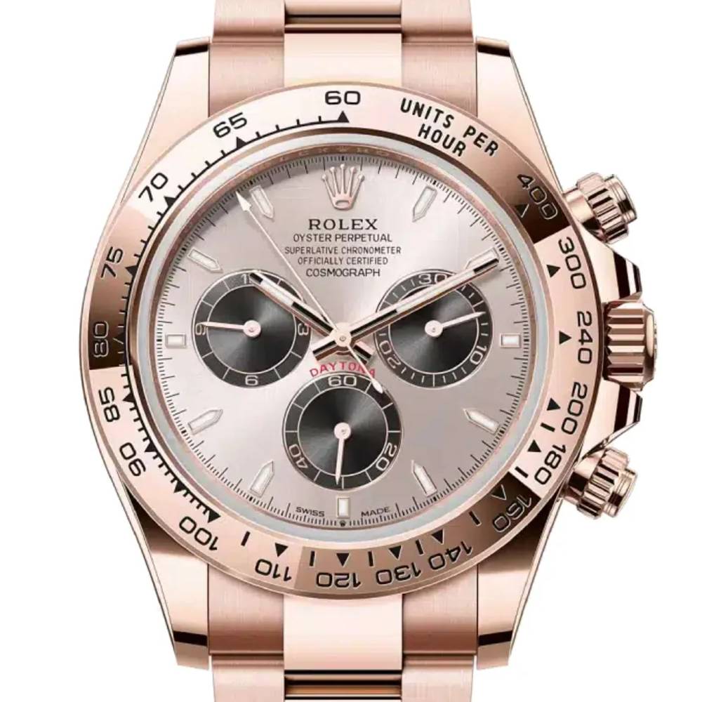 Rolex Cosmograph Daytona 40mm - Ref: 126505 - Sundust & Black Index Dial, 18K Rose Gold Oyster Bracelet Men's Watch