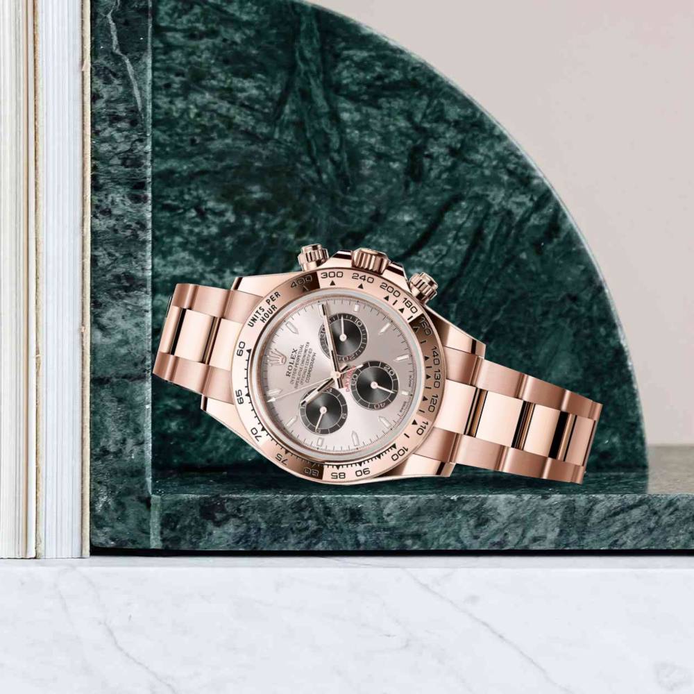 Rolex Cosmograph Daytona 40mm - Ref: 126505 - Sundust & Black Index Dial, 18K Rose Gold Oyster Bracelet Men's Watch