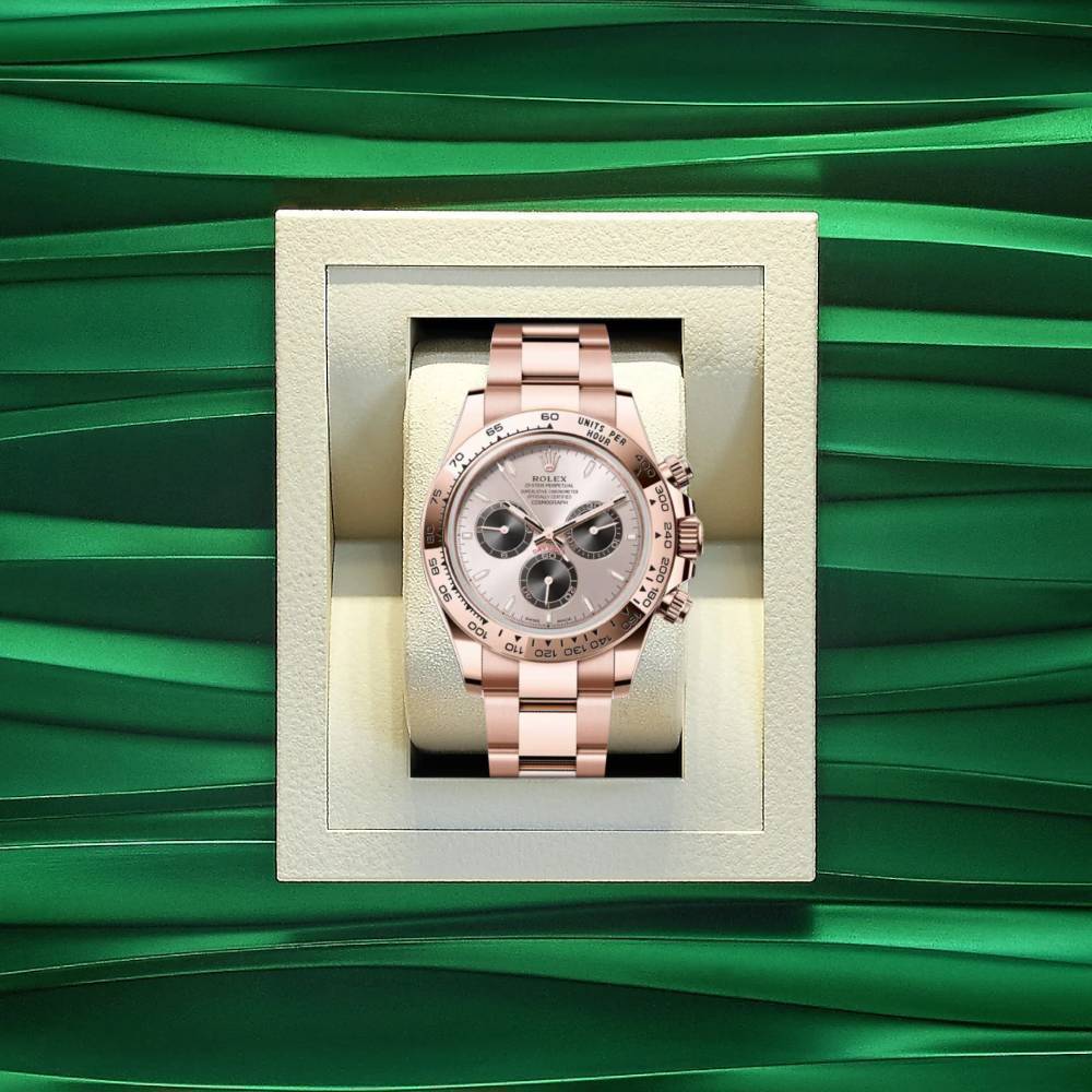 Rolex Cosmograph Daytona 40mm - Ref: 126505 - Sundust & Black Index Dial, 18K Rose Gold Oyster Bracelet Men's Watch