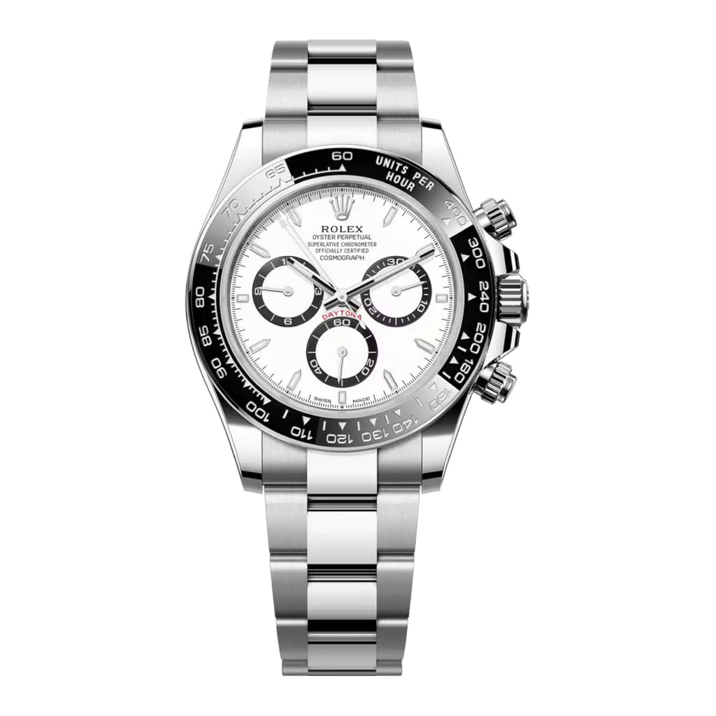 2023 RELEASE Rolex Cosmograph Daytona "Panda" 40 mm | Stainless Steel Oyster bracelet | White dial | Men's Watch 126500LN