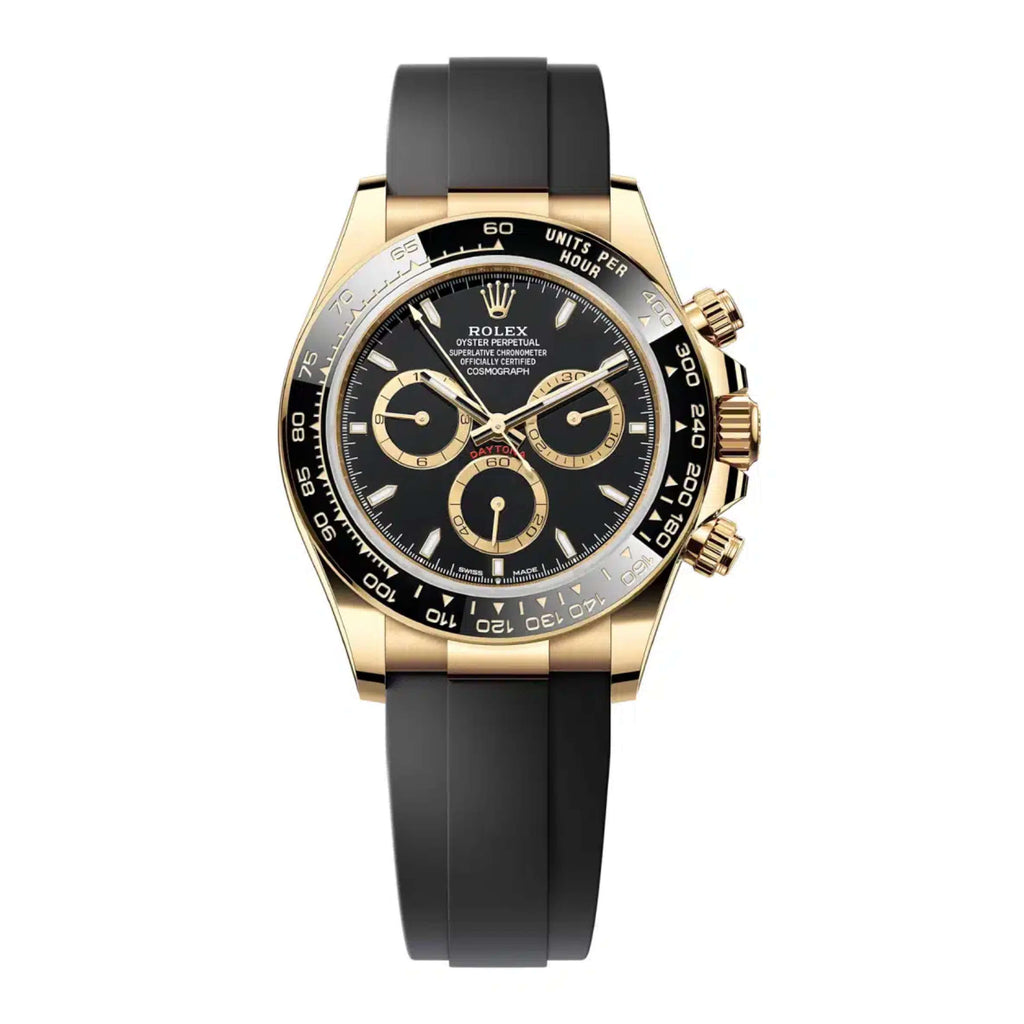 2023 Release Rolex Cosmograph Daytona 40 mm | Oysterflex bracelet | Black dial | 18k yellow gold Case Men's Watch 126518LN