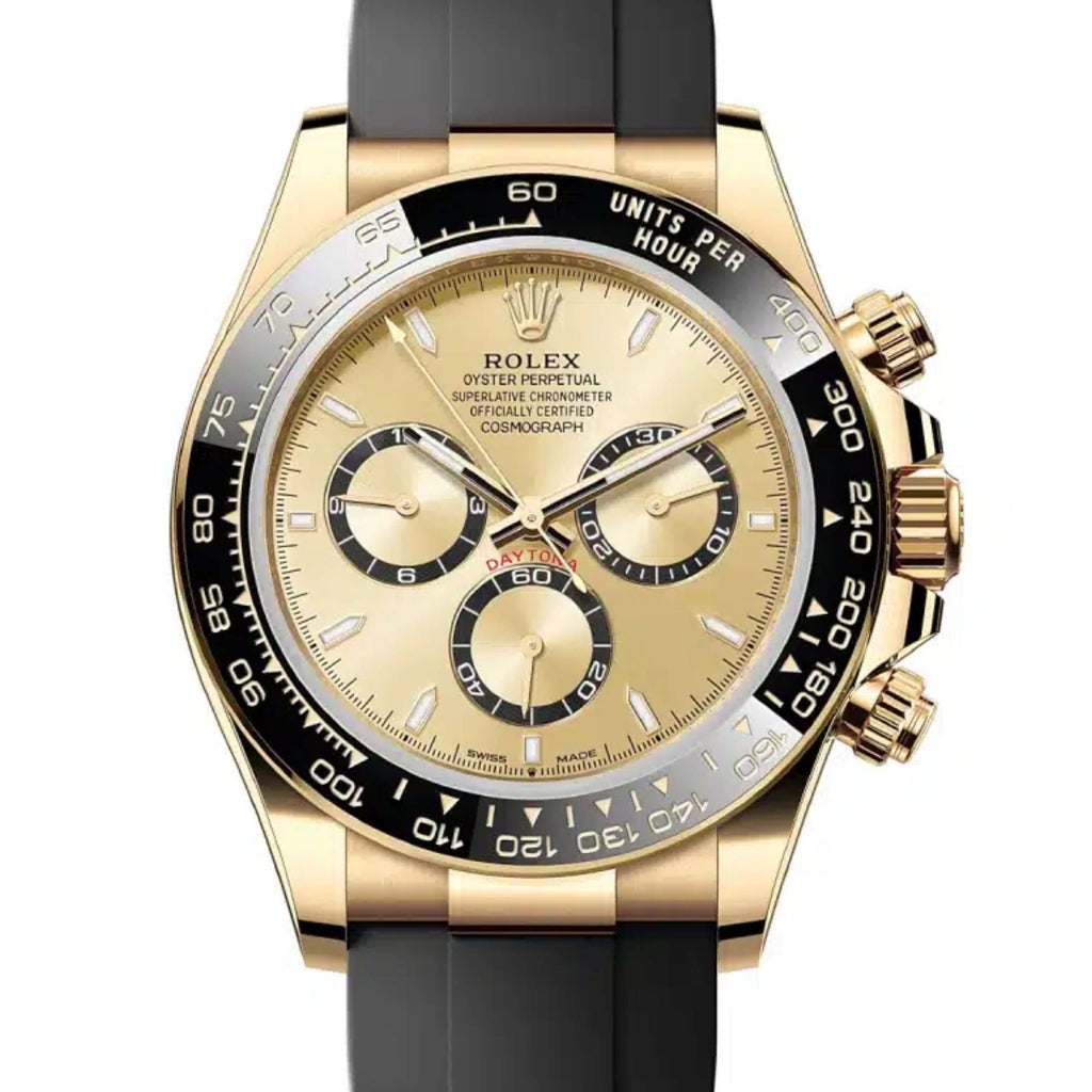 Rolex Cosmograph Daytona, Golden dial, Oysterflex bracelet, 18k yellow gold Watch 126518LN