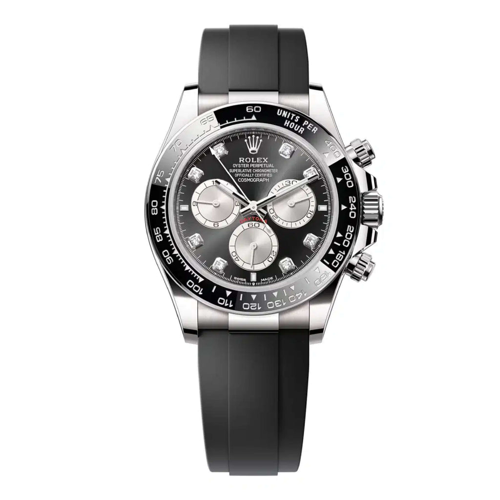 2023 Release Rolex Cosmograph Daytona 40 mm | Oysterflex bracelet | Bright black dial | 18k white gold Case Men's Watch 126519LN