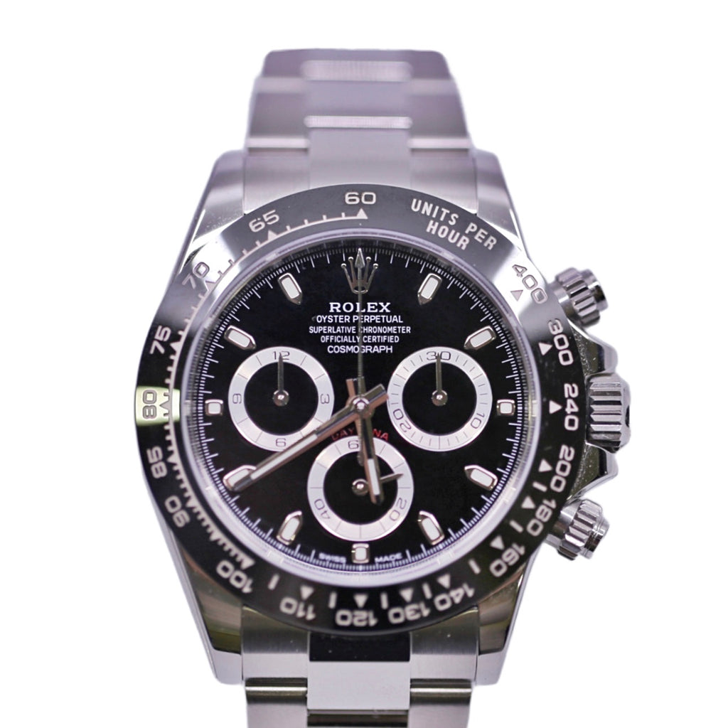 Rolex, Cosmograph Daytona Black Dial Stainless Steel Oyster Men's Watch 116500ln-0002