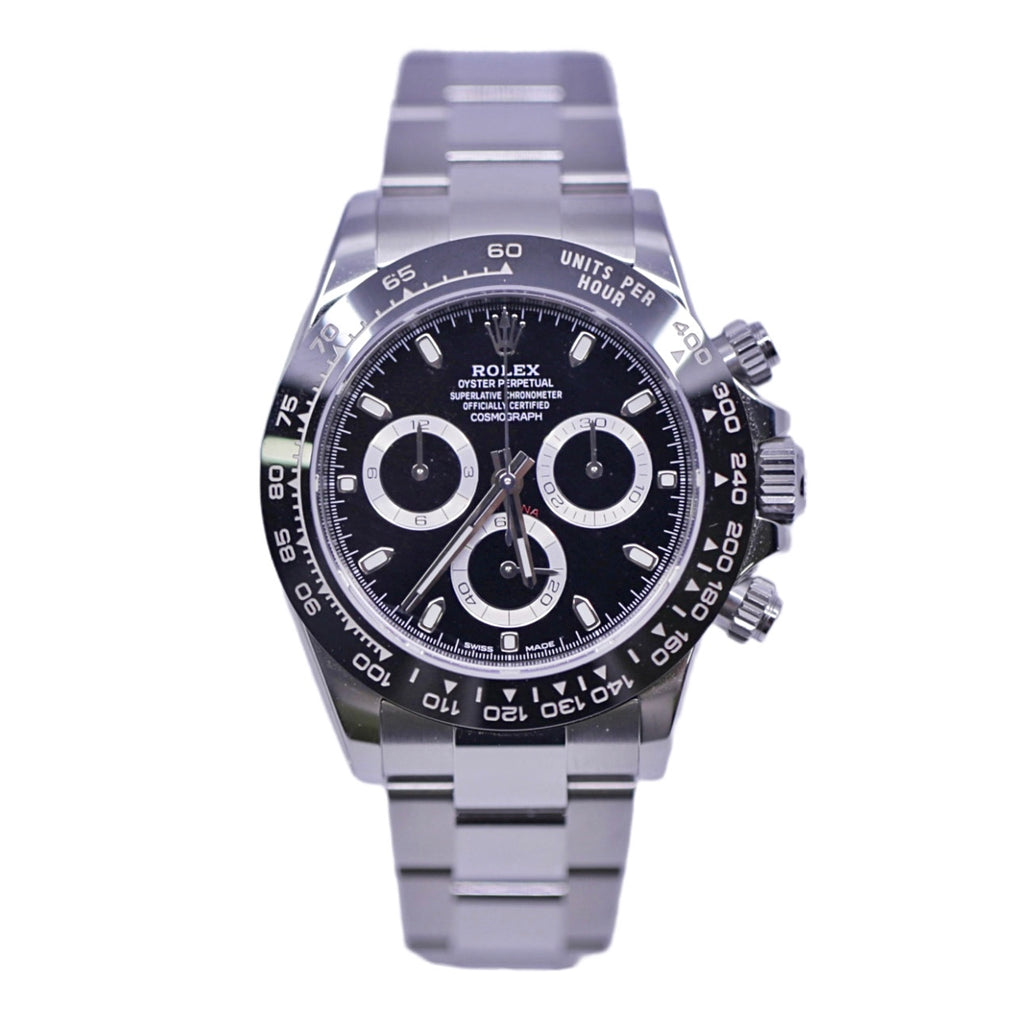 Rolex, Cosmograph Daytona Black Dial Stainless Steel Oyster Men's Watch 116500ln-0002