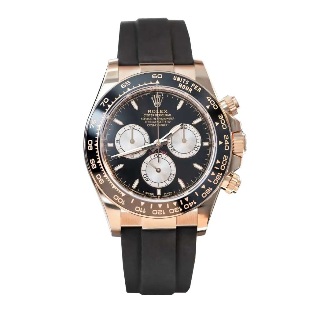 Rolex Cosmograph Daytona, Bright black and Sundust dial, Oysterflex bracelet, 18k Everose gold Watch 126515LN