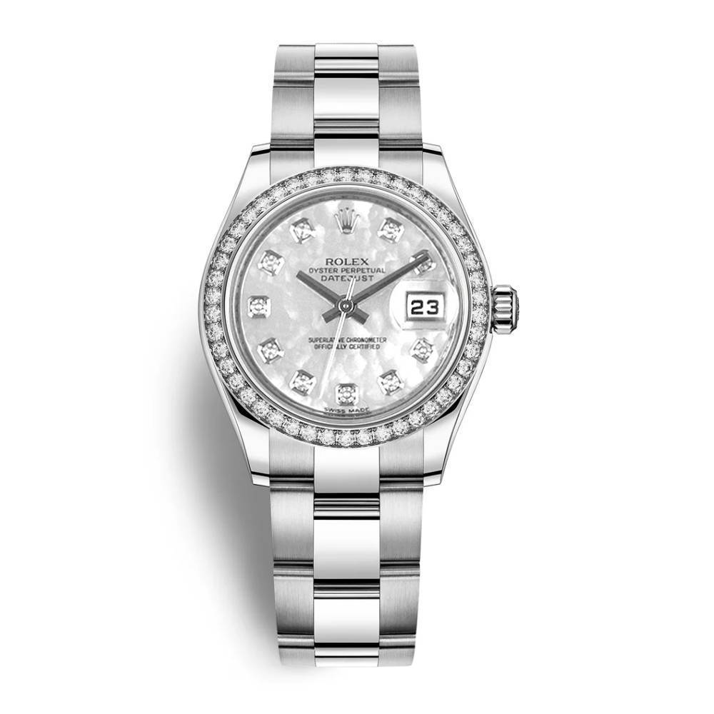 Rolex Datejust 26mm - Ref: 179384 mdo - White Mother of Pearl Dial, Stainless Steel Oyster Bracelet Women's Watch