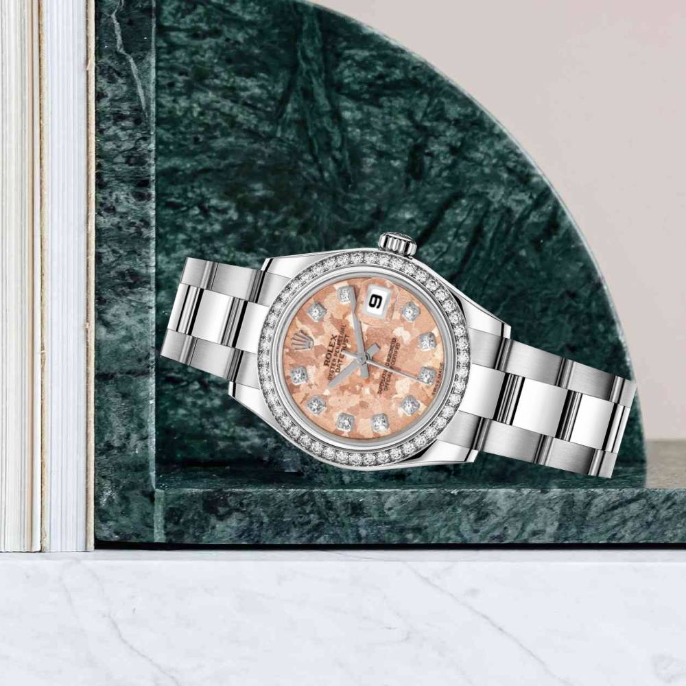 Rolex Datejust 26mm - Ref: 179384 pgcdo - Pink Dial, Stainless Steel Oyster Bracelet Women's Watch