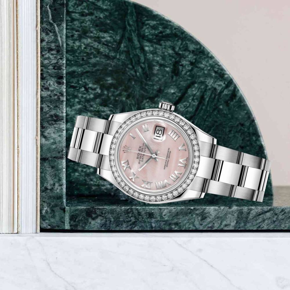Rolex Datejust 26mm - Ref: 179384 pmro - Pink Dial, Stainless Steel Oyster Bracelet Women's Watch