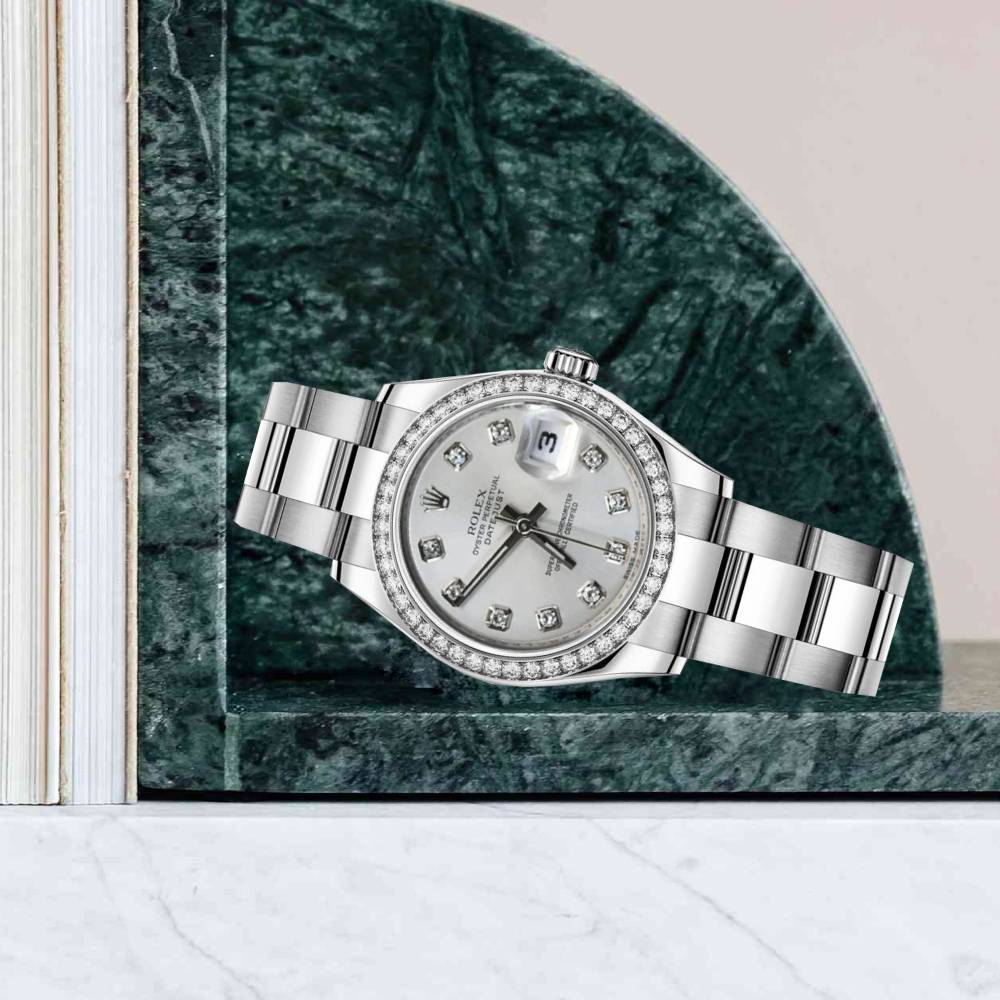 Rolex Datejust 26mm - Ref: 179384 sdo - Silver Dial, Stainless Steel Oyster Bracelet Women's Watch