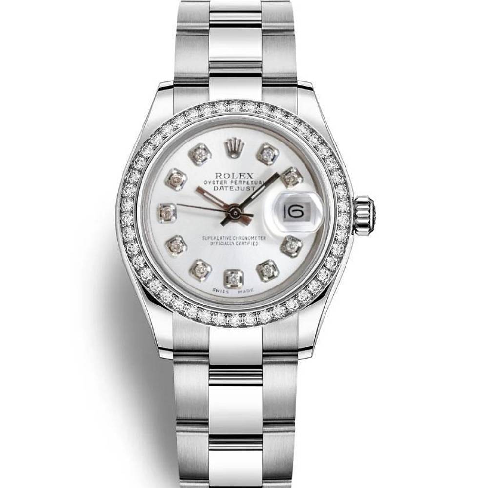 Rolex Datejust 26mm - Ref: 179384 wdo - White Dial, Stainless Steel Oyster Bracelet Women's Watch