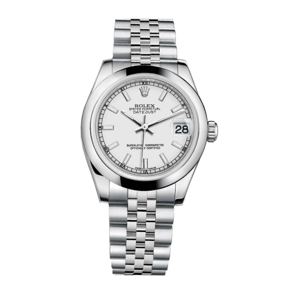 Rolex Datejust 31mm - Ref: 178240-0015 - White Dial, Stainless Steel Jubilee Bracelet Women's Watch