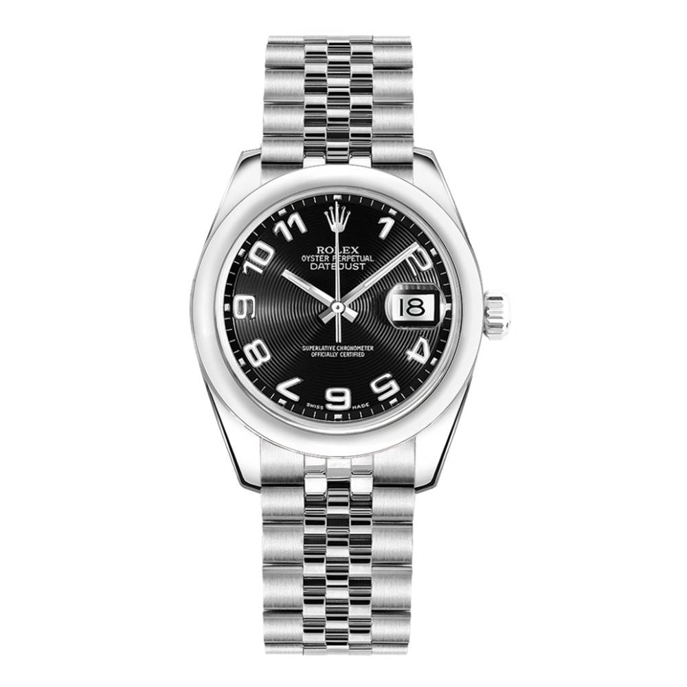Rolex Datejust 31mm - Ref: 178240-0019 - Black Dial, Stainless Steel Jubilee Bracelet Women's Watch