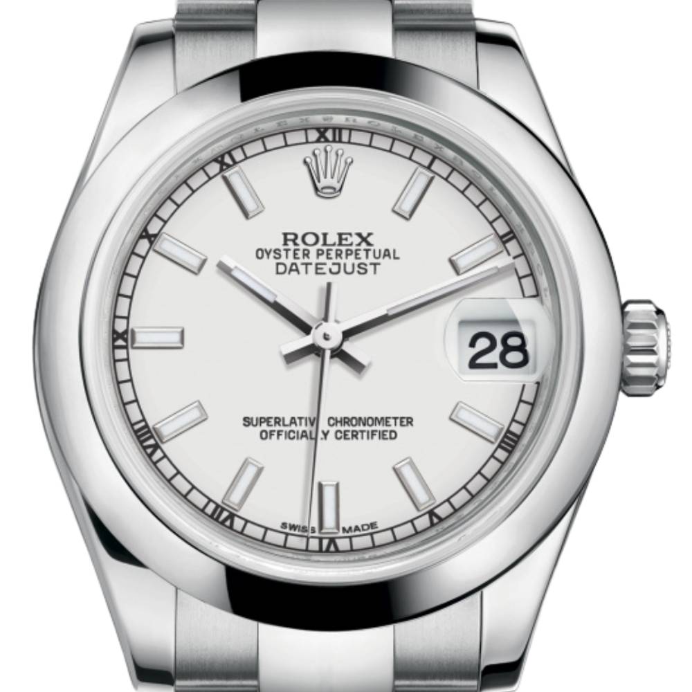 Rolex Datejust 31mm - Ref: 178240-0022 - Silver Dial, Stainless Steel Oyster Bracelet Women's Watch