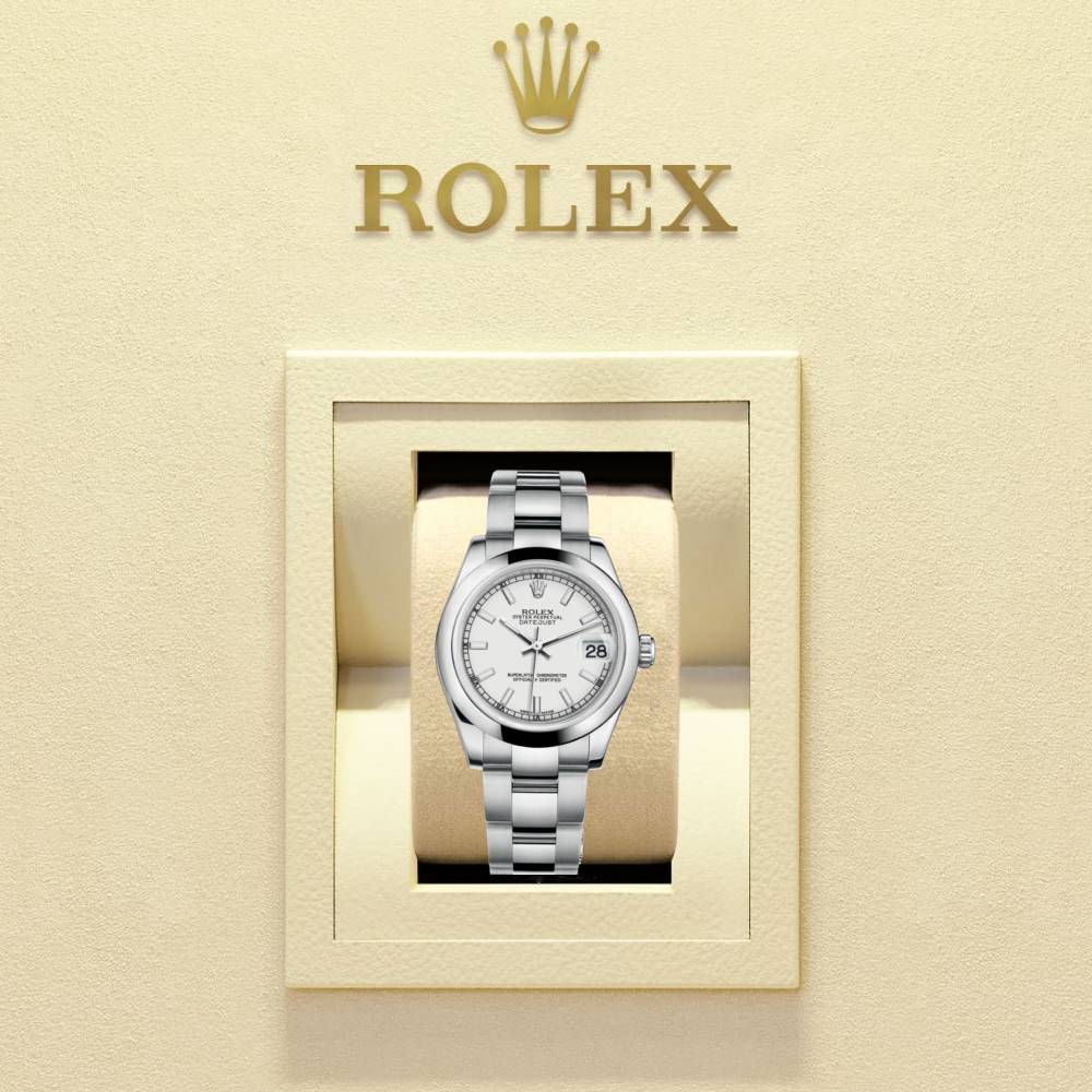 Rolex Datejust 31mm - Ref: 178240-0022 - Silver Dial, Stainless Steel Oyster Bracelet Women's Watch