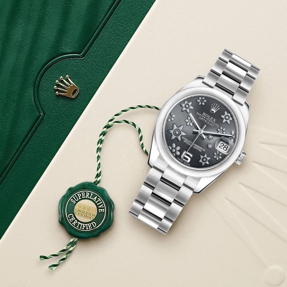 Rolex Datejust 31mm - Ref: 178240-0040 - Rhodium Grey Dial, Stainless Steel Oyster Bracelet Women's Watch