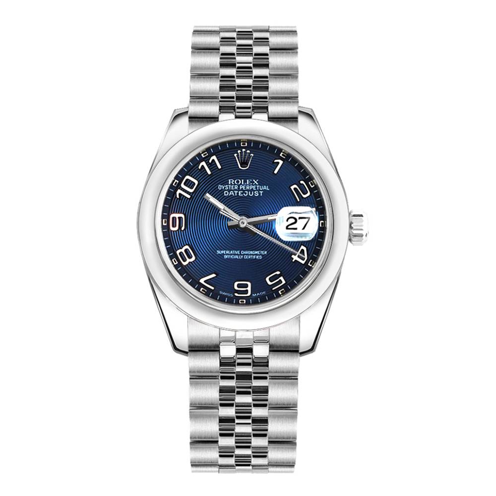 Rolex Datejust 31mm - Ref: 178240-blcaj - Blue Dial, Stainless Steel Jubilee Bracelet Women's Watch