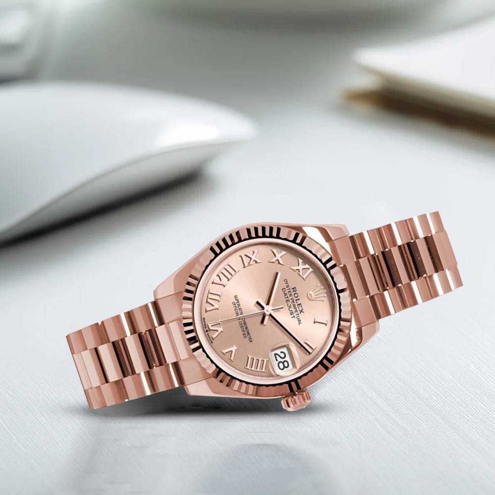 Rolex Datejust 31mm - Ref: 178275 prp - Rose Dial, 18K Rose Gold President Bracelet Women's Watch