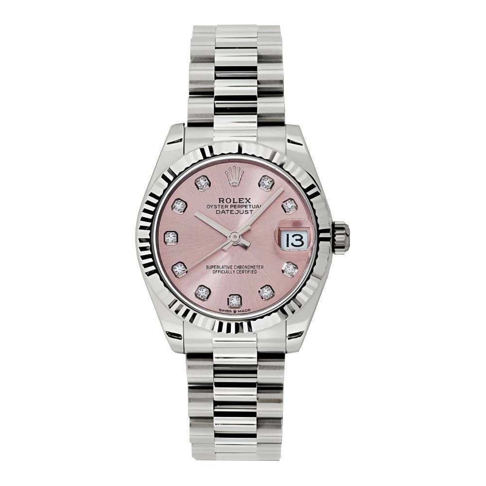 Rolex Datejust 31mm - Ref: 178279 pdp - Pink Dial, 18K White Gold President Bracelet Women's Watch
