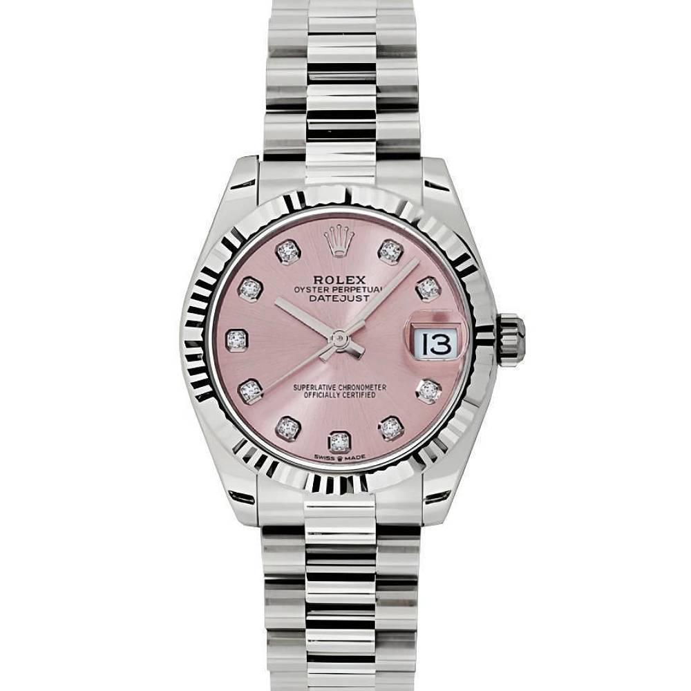 Rolex Datejust 31mm - Ref: 178279 pdp - Pink Dial, 18K White Gold President Bracelet Women's Watch