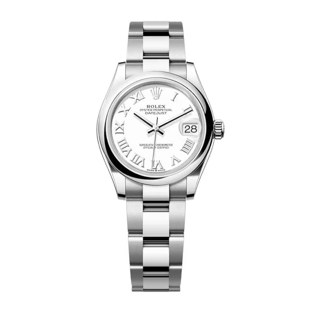 Rolex Datejust 31mm - Ref: 278240-0003 - White Roman Dial, Stainless Steel Oyster Bracelet Women's Watch