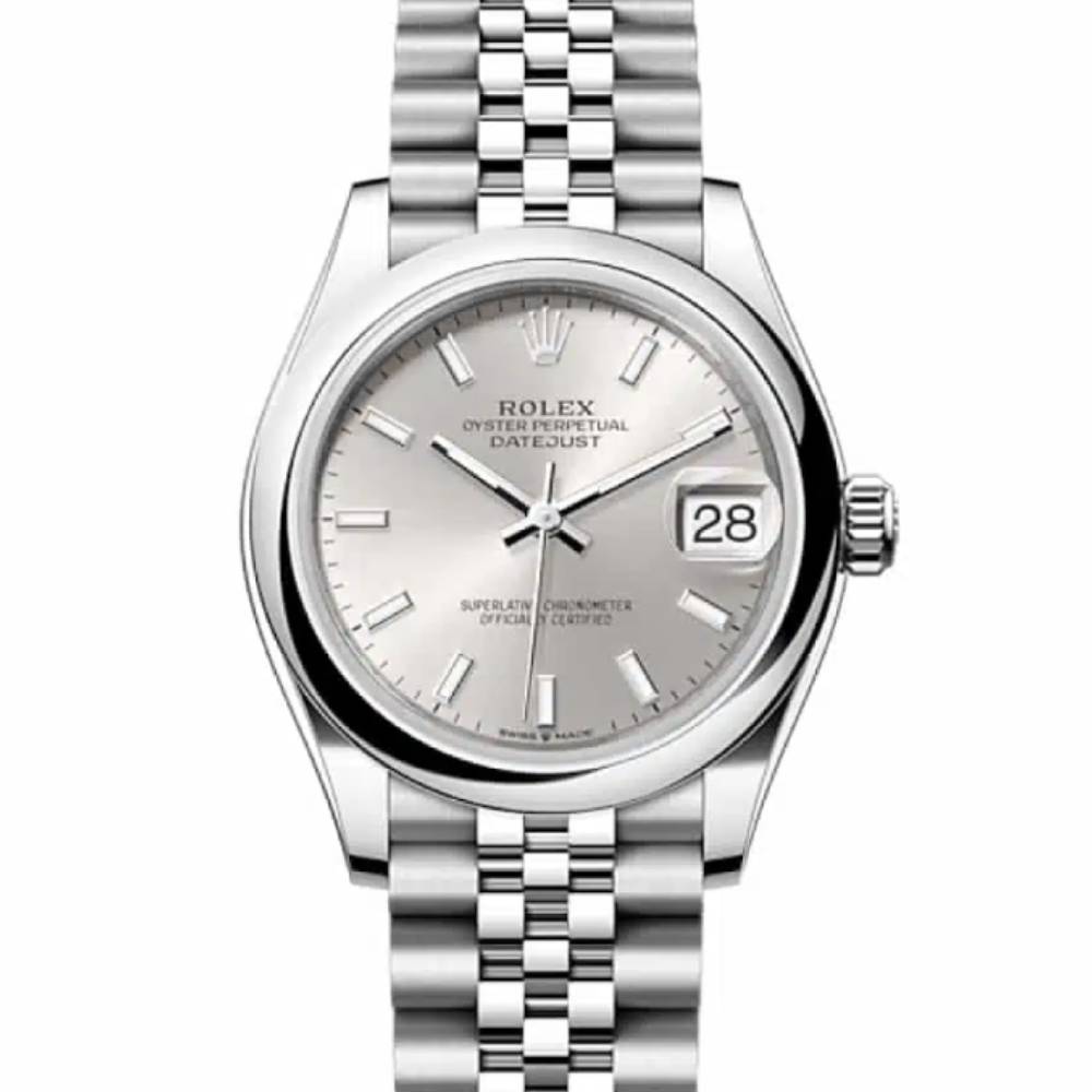 Rolex Datejust 31mm - Ref: 278240-0006 - Silver Stick Dial, Stainless Steel Jubilee Bracelet Women's Watch