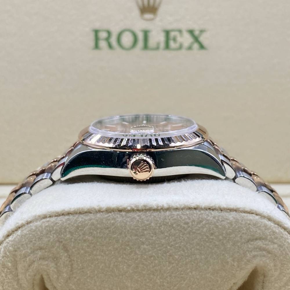 Rolex Datejust 31mm - Ref: 278271-0010 - Rose Dial, Two Tone Stainless Steel & 18K Rose Gold Jubilee Bracelet Women's Watch