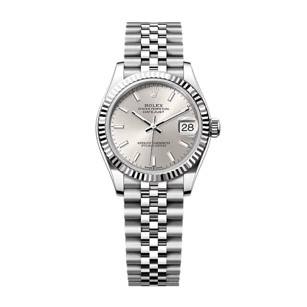 Rolex Datejust 31mm - Ref: 278274-0012 - Silver Stick Dial, Stainless Steel Jubilee Bracelet Women's Watch