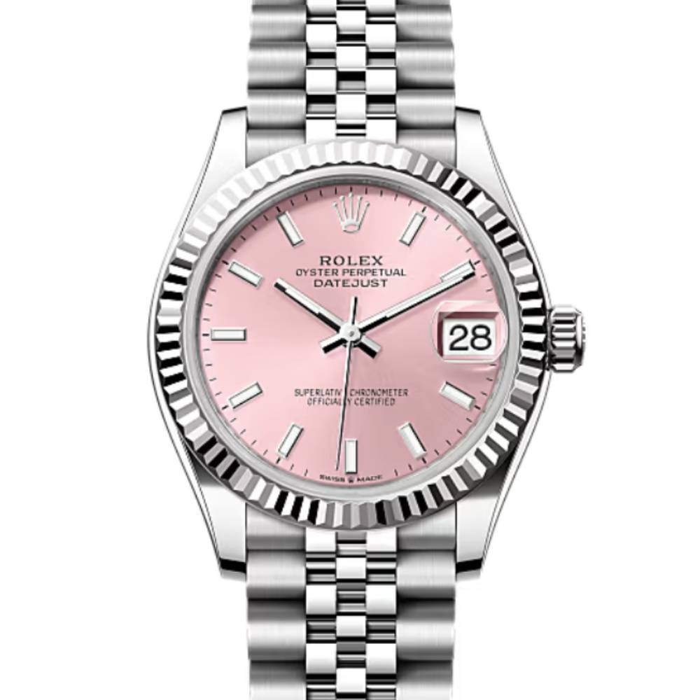 Rolex Datejust 31mm - Ref: 278274-0014 - Pink Stick Dial, Stainless Steel Jubilee Bracelet Women's Watch