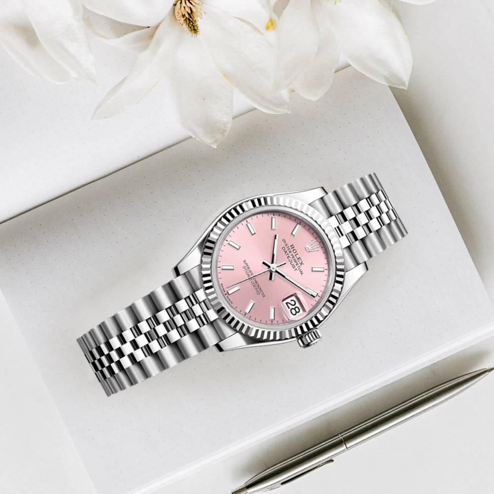 Rolex Datejust 31mm - Ref: 278274-0014 - Pink Stick Dial, Stainless Steel Jubilee Bracelet Women's Watch