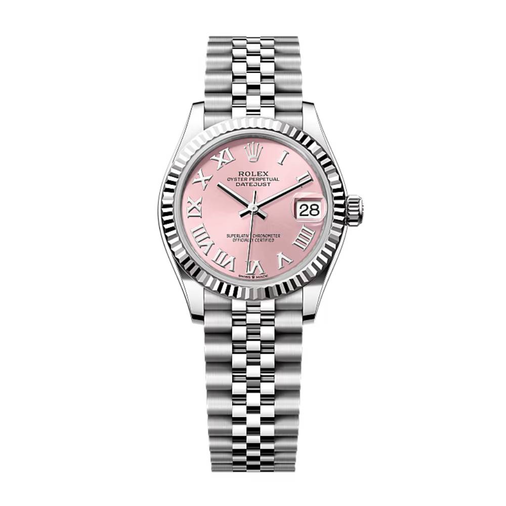 Rolex Datejust 31mm - Ref: 278274-0020 - Pink Roman Dial, Stainless Steel Jubilee Bracelet Women's Watch