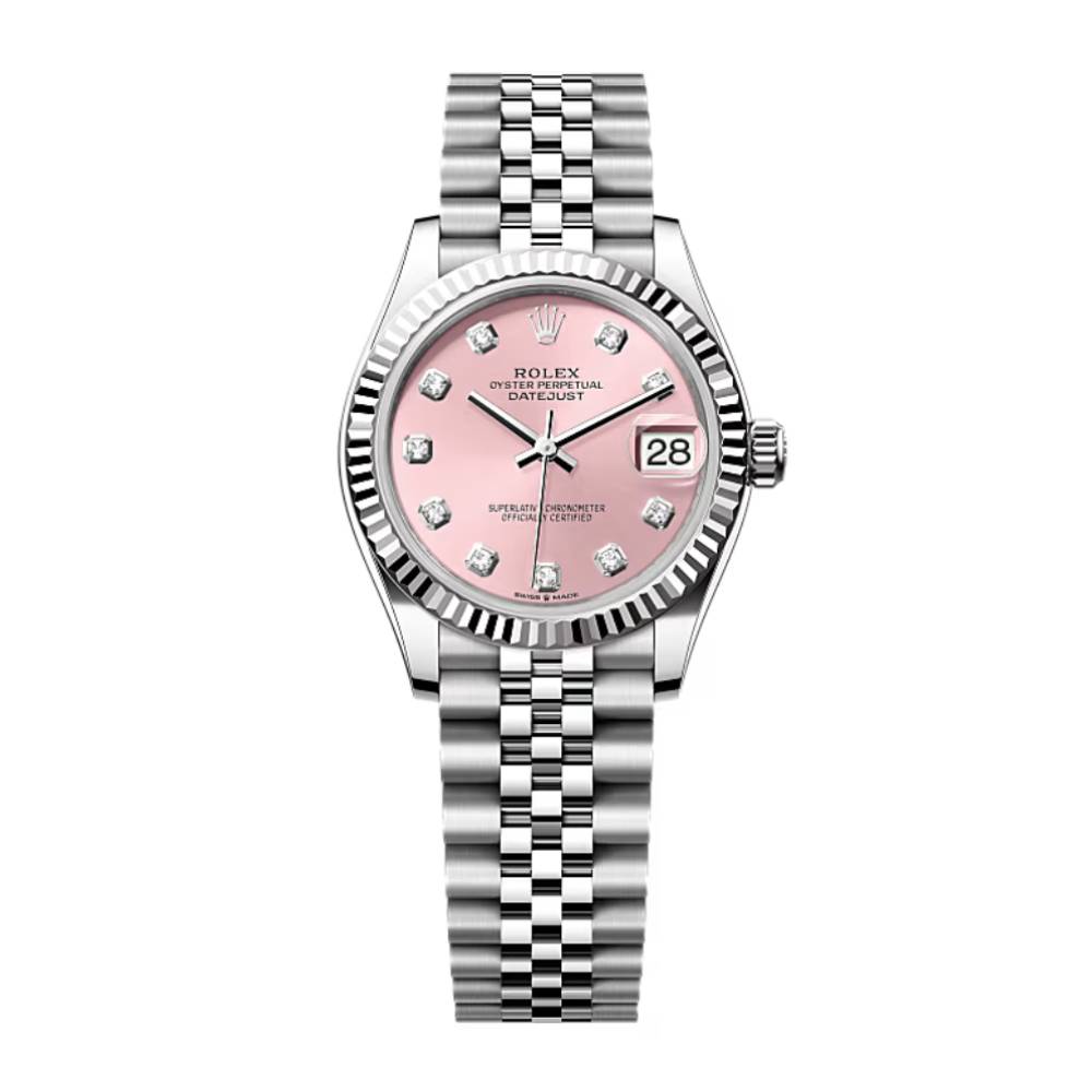 Rolex Datejust 31mm - Ref: 278274-0032 - Pink Diamond Dial, Stainless Steel Jubilee Bracelet Women's Watch