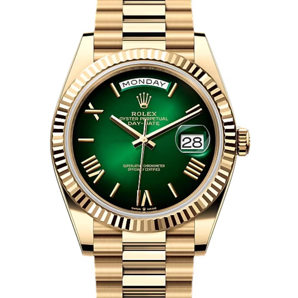 2024-Release-Rolex-Day-Date-40mm-Ref-228238-0069-Green-Ombre-Dial-18k-Yellow-Gold-Presidential-Bracelet-Watch-1