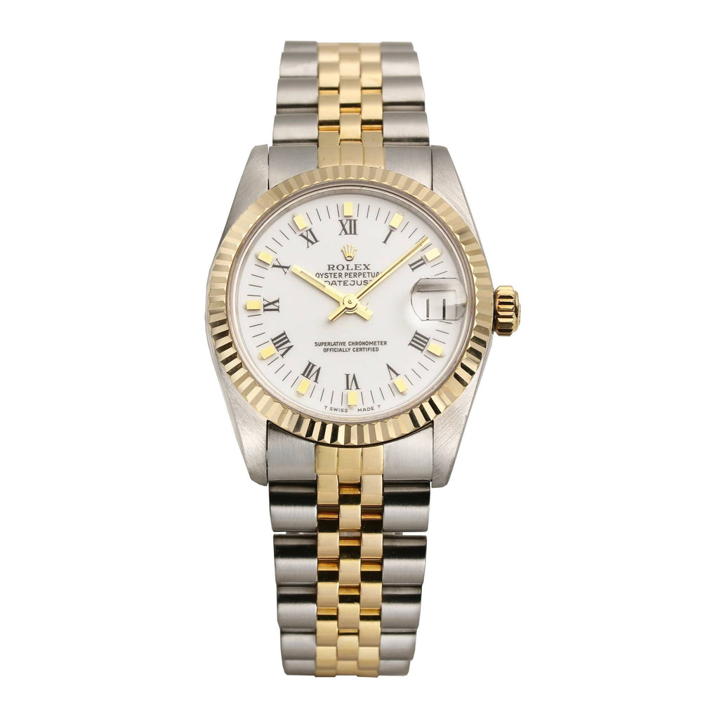 Rolex Datejust 36, Two-Tone, White Dial Watch 68273