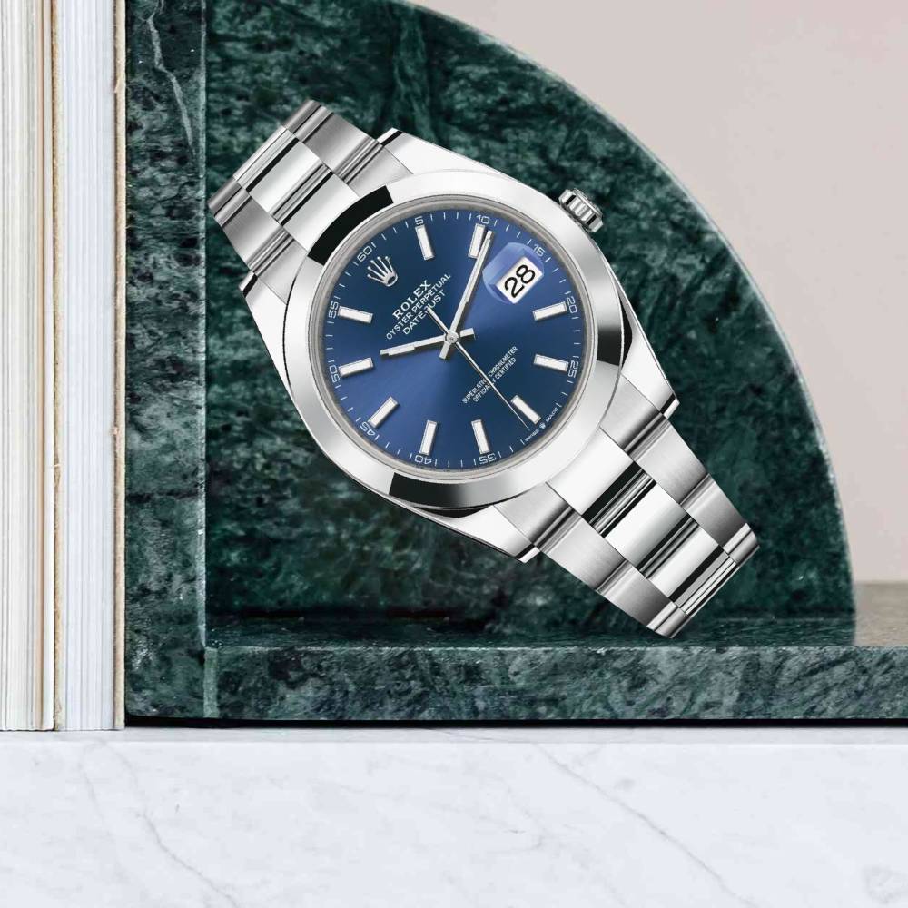 Rolex Datejust 41mm - Ref: 126300-0001 - Blue Dial, Stainless Steel Oyster Bracelet Men's Watch