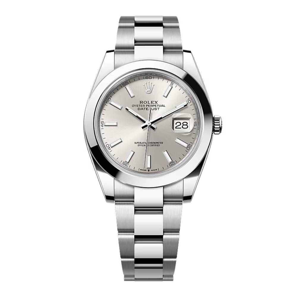 Rolex Datejust 41mm - Ref: 126300-0003 - Silver Dial, Stainless Steel Oyster Bracelet Men's Watch