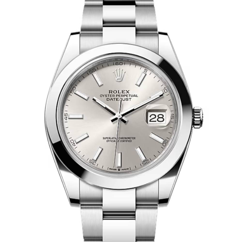 Rolex Datejust 41mm - Ref: 126300-0003 - Silver Dial, Stainless Steel Oyster Bracelet Men's Watch